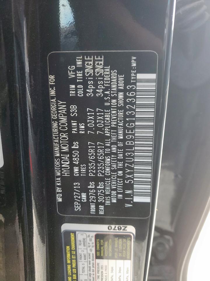 2014 Hyundai Santa Fe Sport VIN: 5XYZU3LB9EG132363 Lot: 64812475