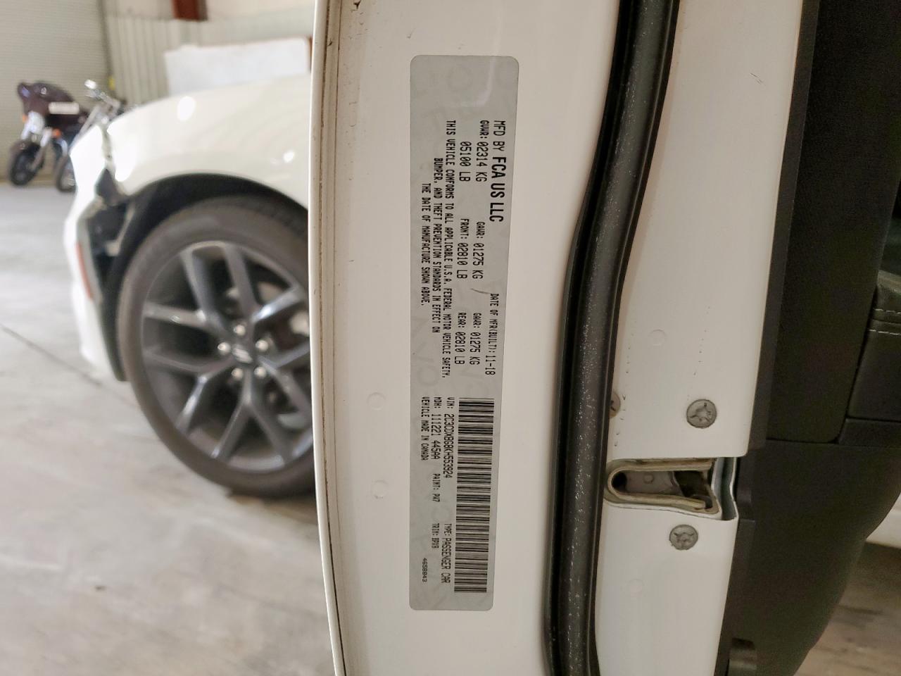 2019 Dodge Charger Sxt VIN: 2C3CDXBG8KH553924 Lot: 64979115