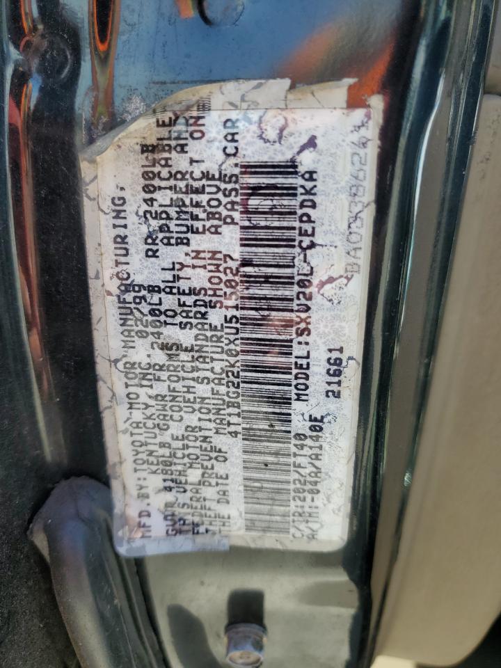 1999 Toyota Camry Ce VIN: 4T1BG22K0XU515027 Lot: 63335205