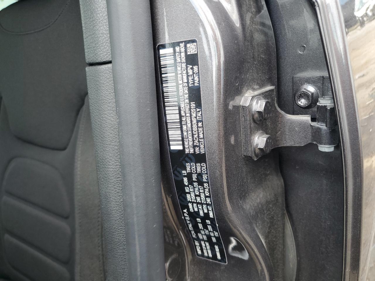 2021 Jeep Renegade Latitude VIN: ZACNJDBB0MPM25191 Lot: 63643485