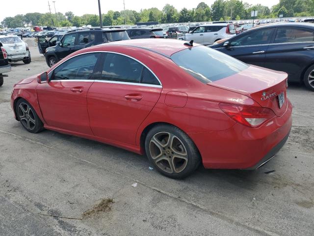  MERCEDES-BENZ CLA-CLASS 2018 Czerwony