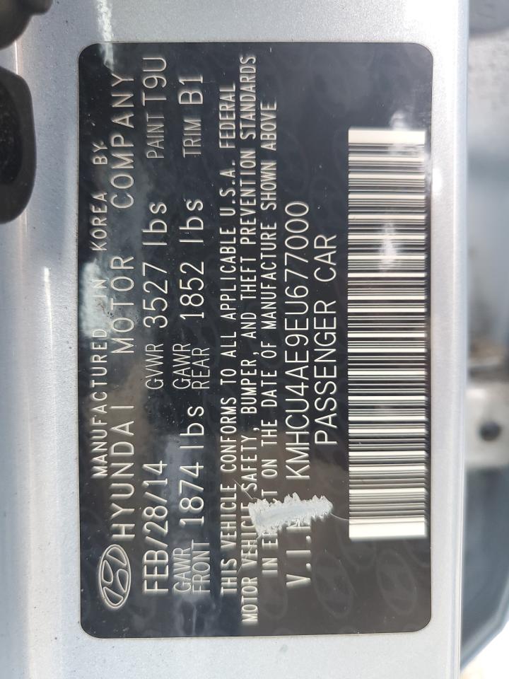 2014 Hyundai Accent Gls VIN: KMHCU4AE9EU677000 Lot: 63662205