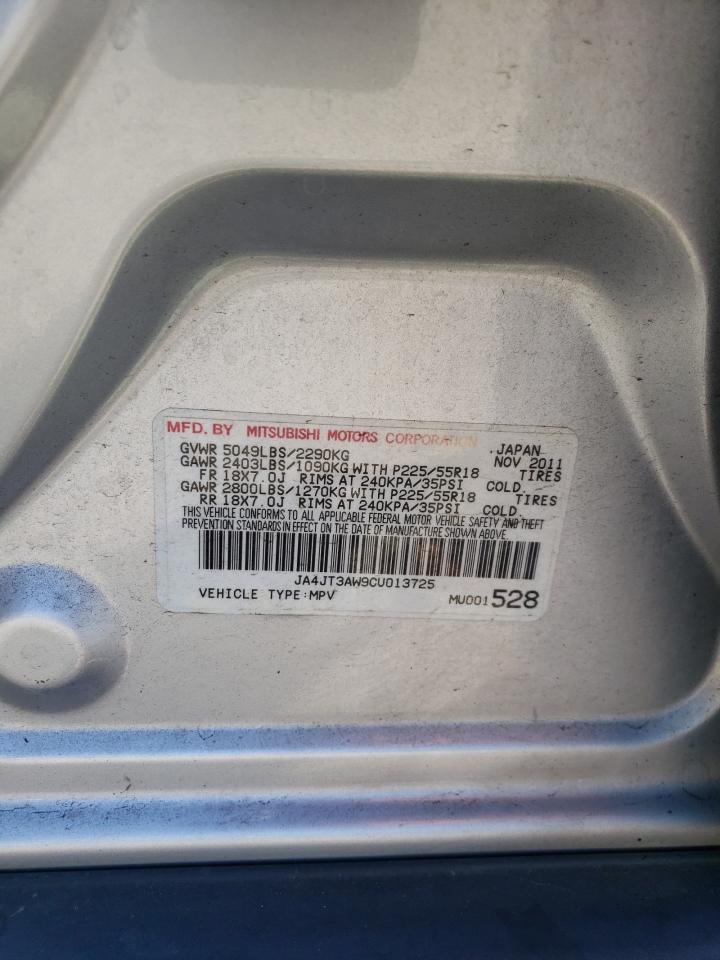 2012 Mitsubishi Outlander Se VIN: JA4JT3AW9CU013725 Lot: 64696755