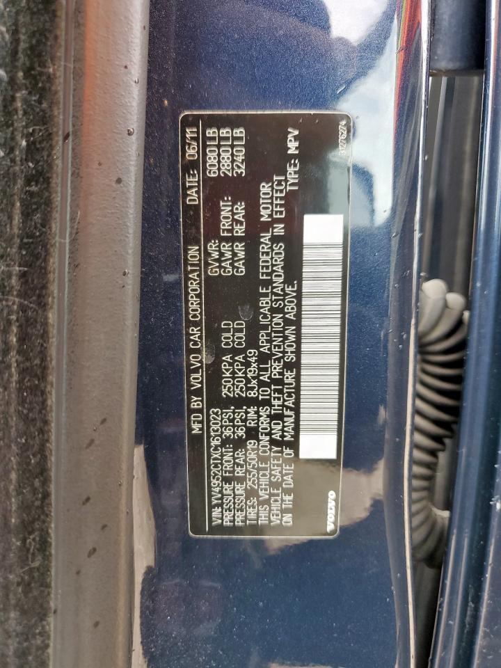 2012 Volvo Xc90 R Design VIN: YV4952CTXC1613023 Lot: 63874005