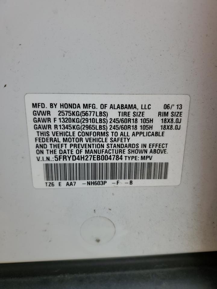5fryd4h27eb004784 5FRYD4H27EB004784 2014 Acura Mdx