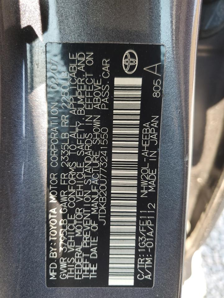 2007 Toyota Prius VIN: JTDKB20U773241550 Lot: 64855115