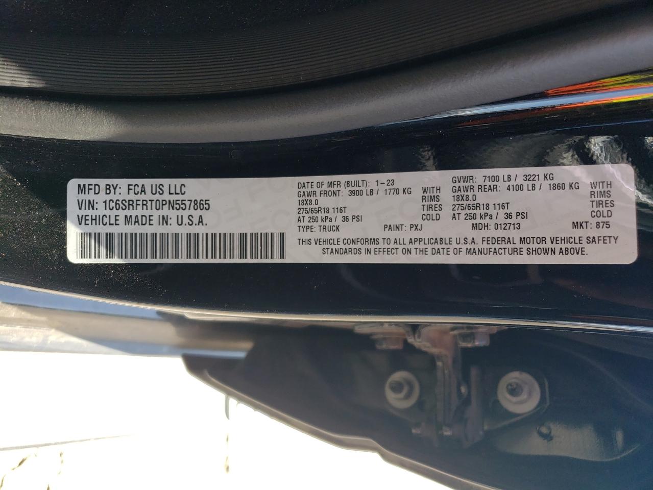 1c6srfrt0pn557865 1C6SRFRT0PN557865 2023 Ram 1500 Laramie