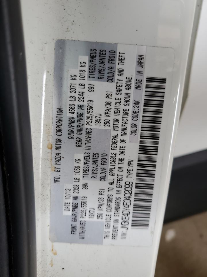 2014 Mazda Cx-5 Gt VIN: JM3KE4DY4E0402099 Lot: 64307815