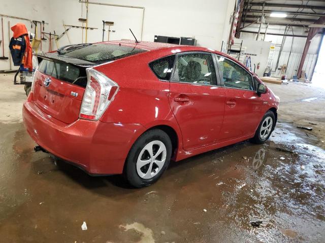  TOYOTA PRIUS 2014 Czerwony
