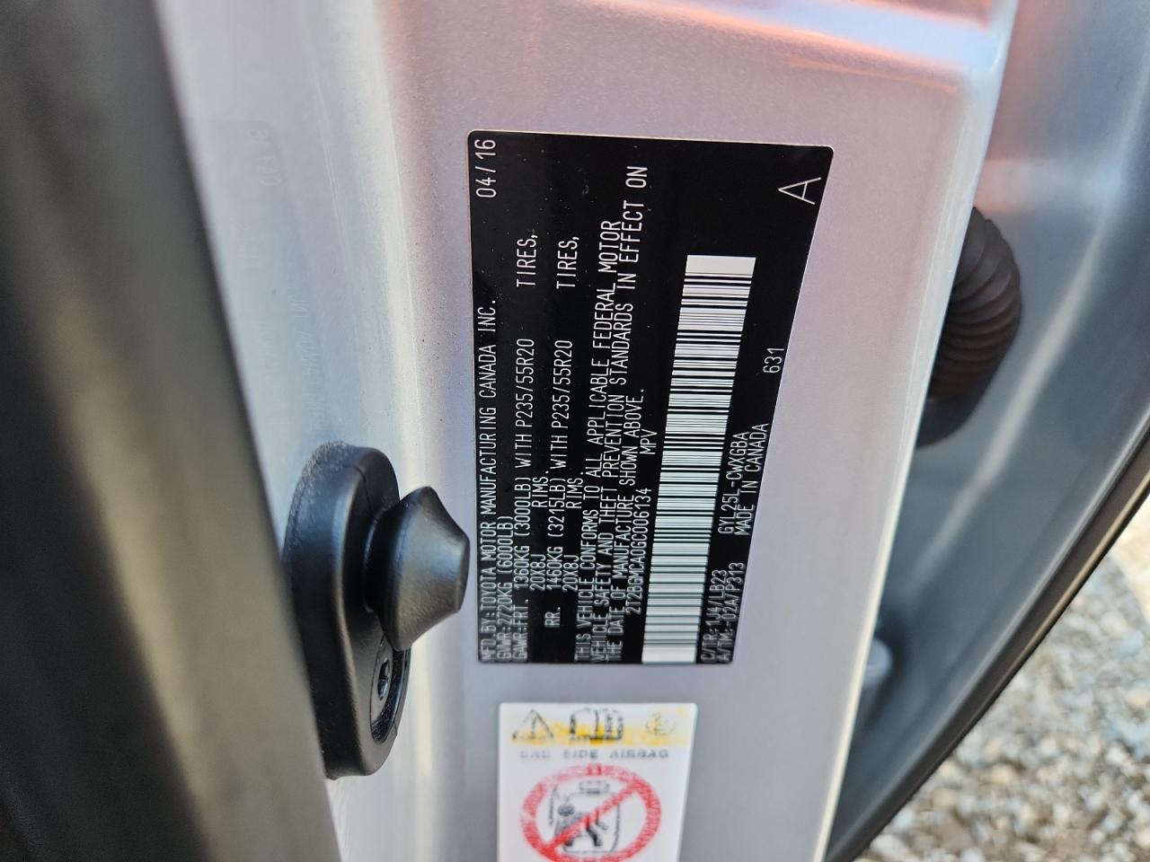 2016 Lexus Rx 450H Base VIN: 2T2BGMCA0GC006134 Lot: 65234135