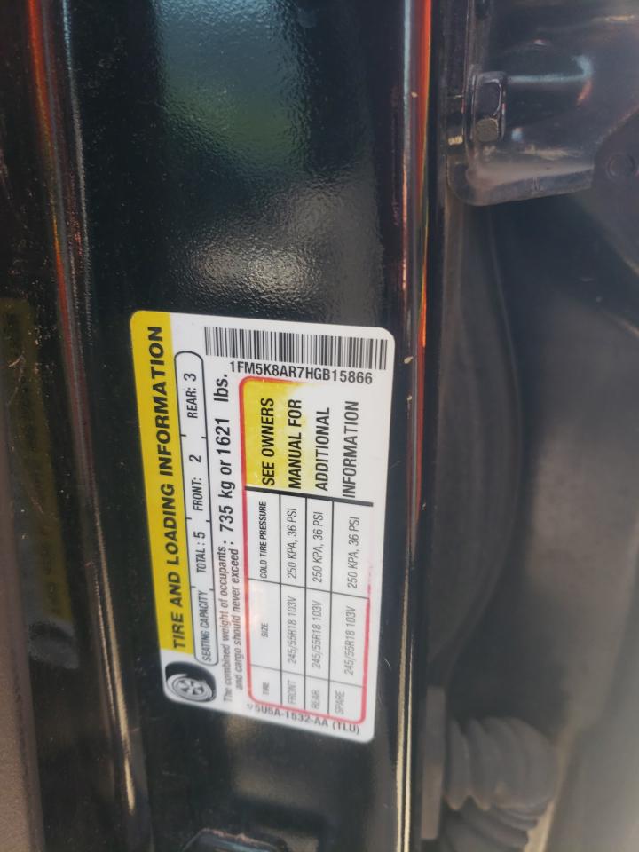 2017 Ford Explorer Police Interceptor VIN: 1FM5K8AR7HGB15866 Lot: 65212005