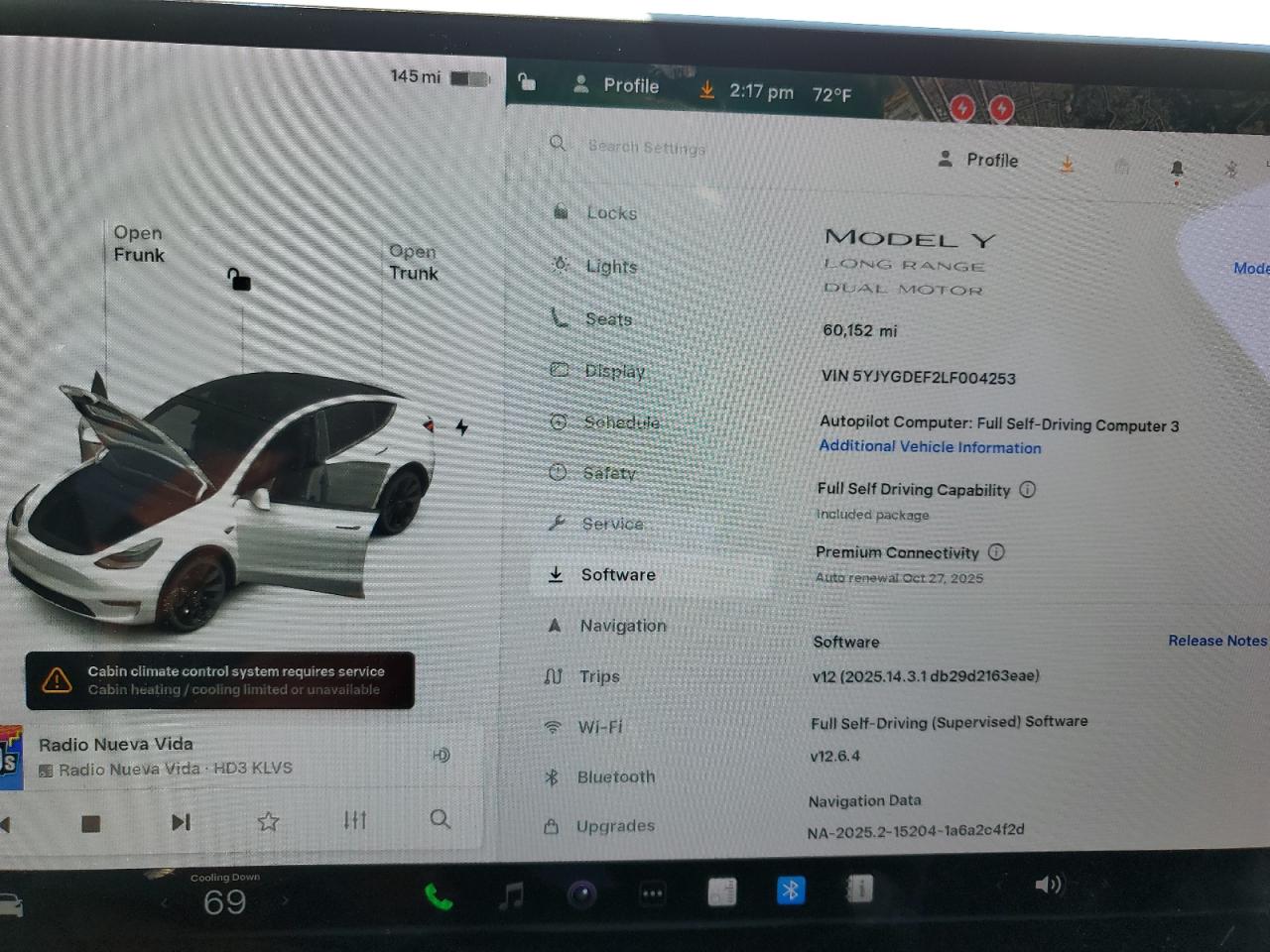 2020 Tesla Model Y VIN: 5YJYGDEF2LF004253 Lot: 65157195