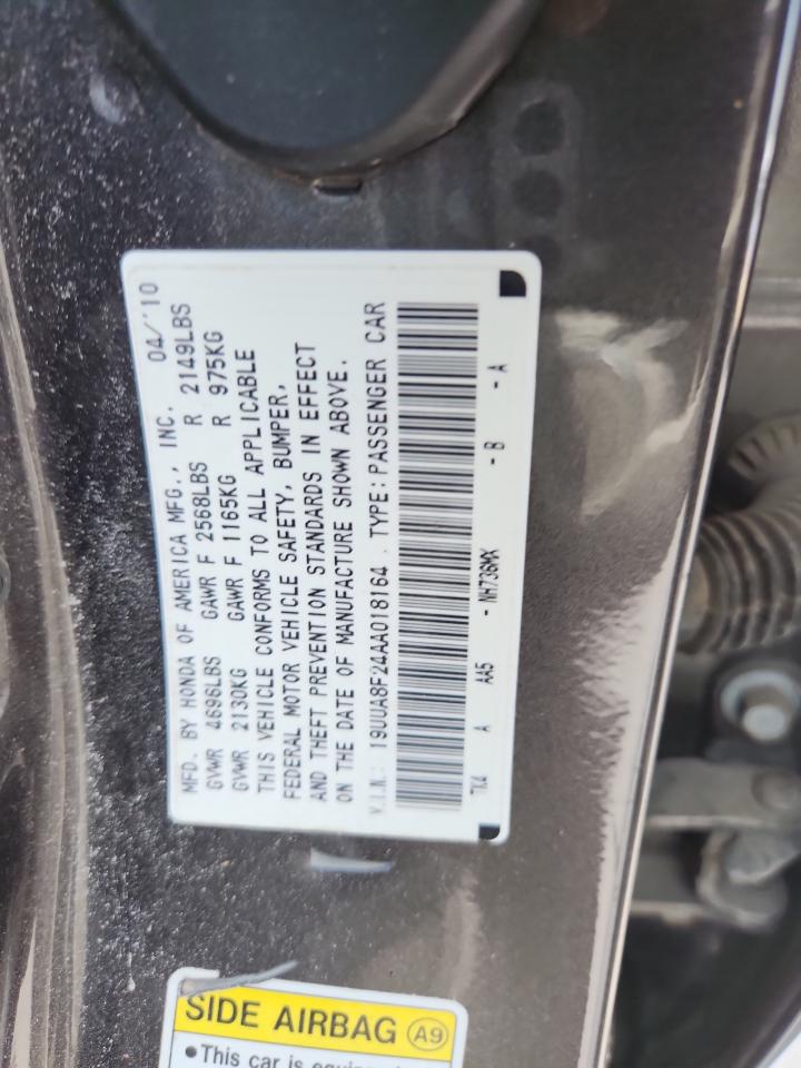 2010 Acura Tl VIN: 19UUA8F24AA018164 Lot: 65768215