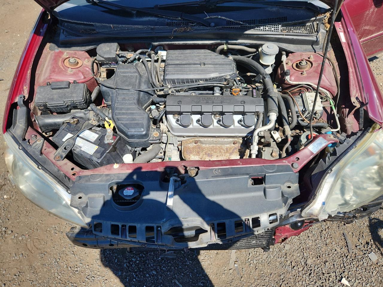 2004 Honda Civic Ex VIN: 2HGES26704H602254 Lot: 65041325