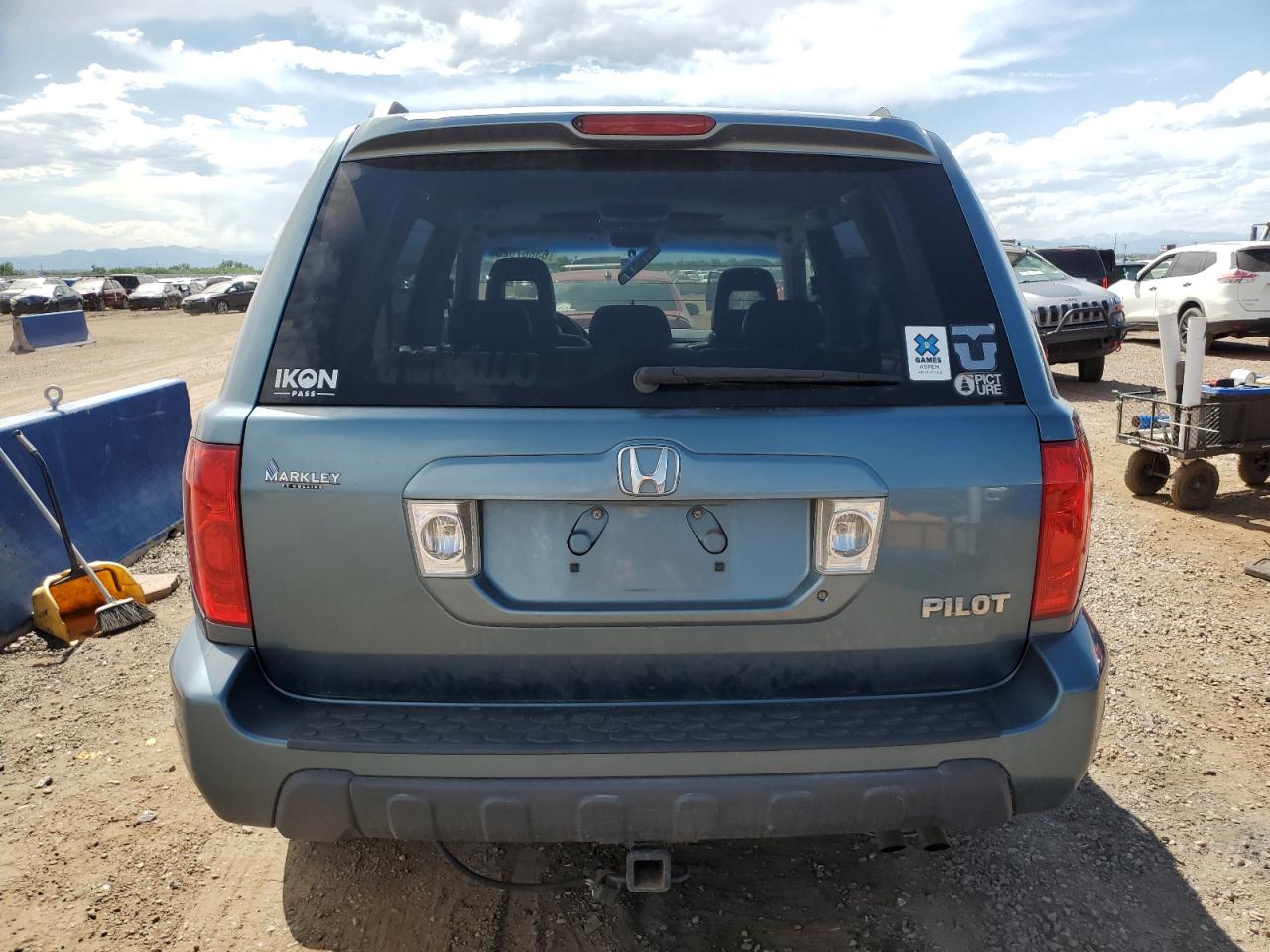 2005 Honda Pilot Exl VIN: 2HKYF18675H514356 Lot: 63867625