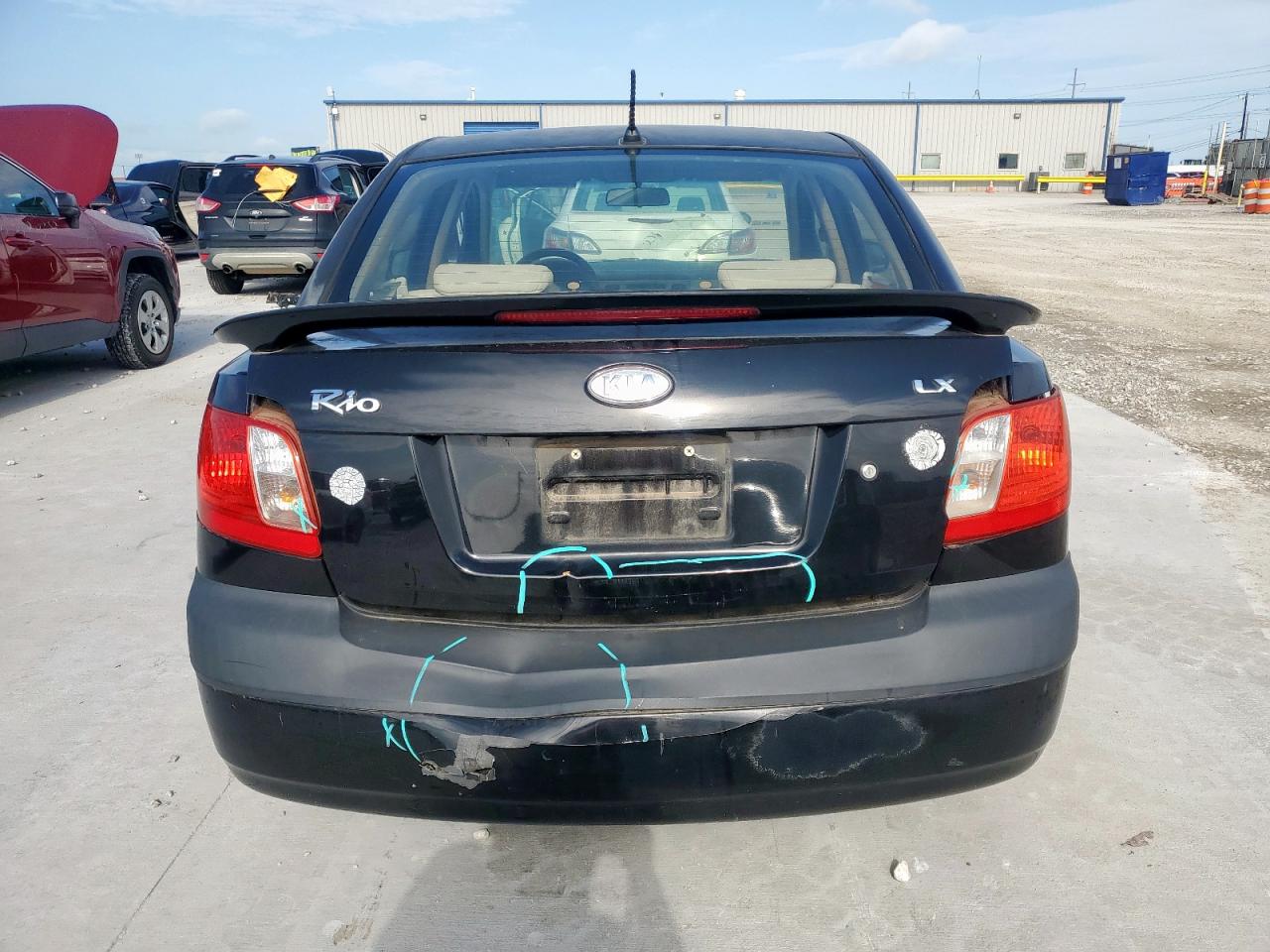 2007 Kia Rio Base VIN: KNADE123176278054 Lot: 64590495