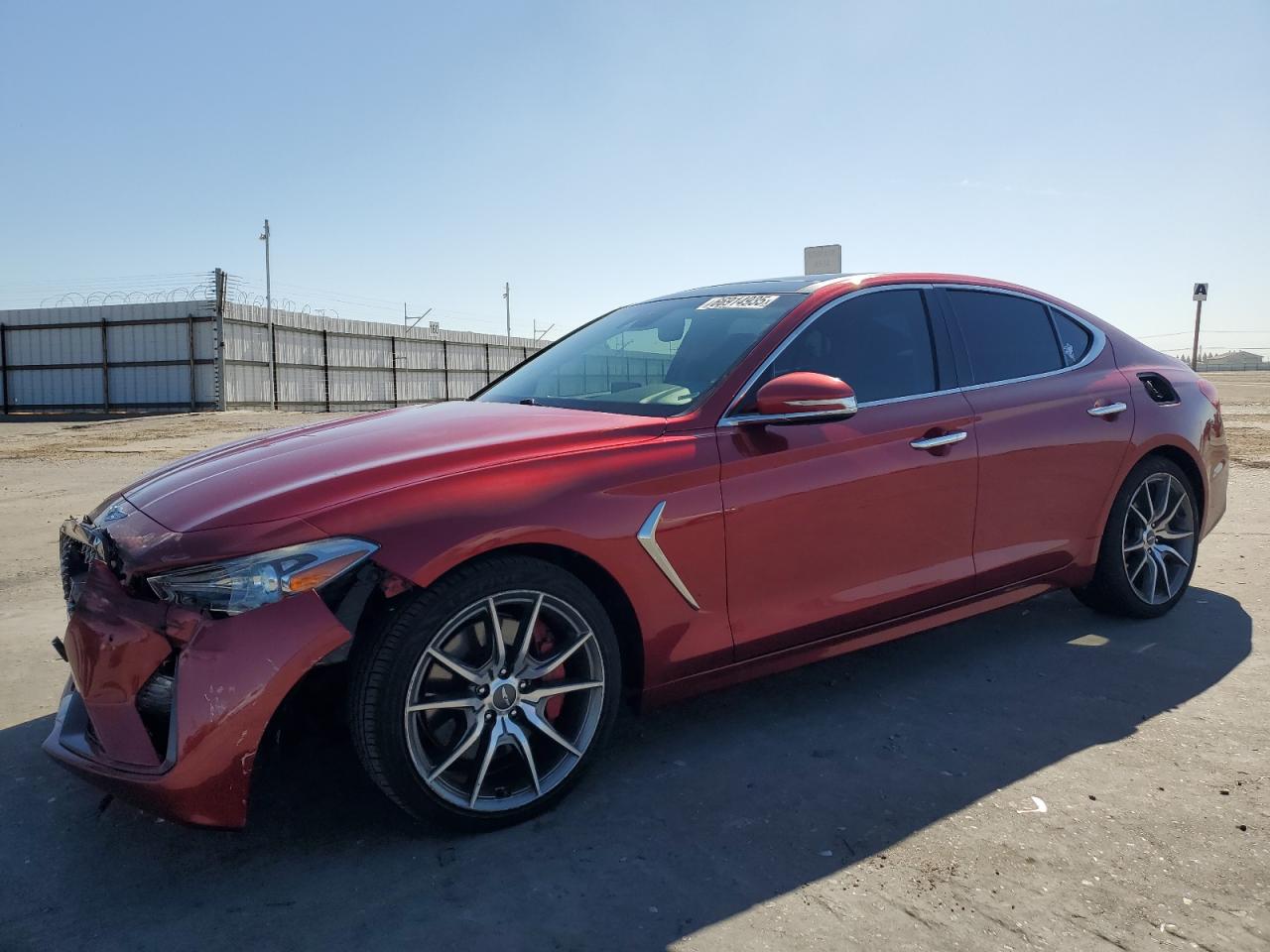 2020 Genesis G70 Elite red null gas KMTG74LE4LU046406 photo #1