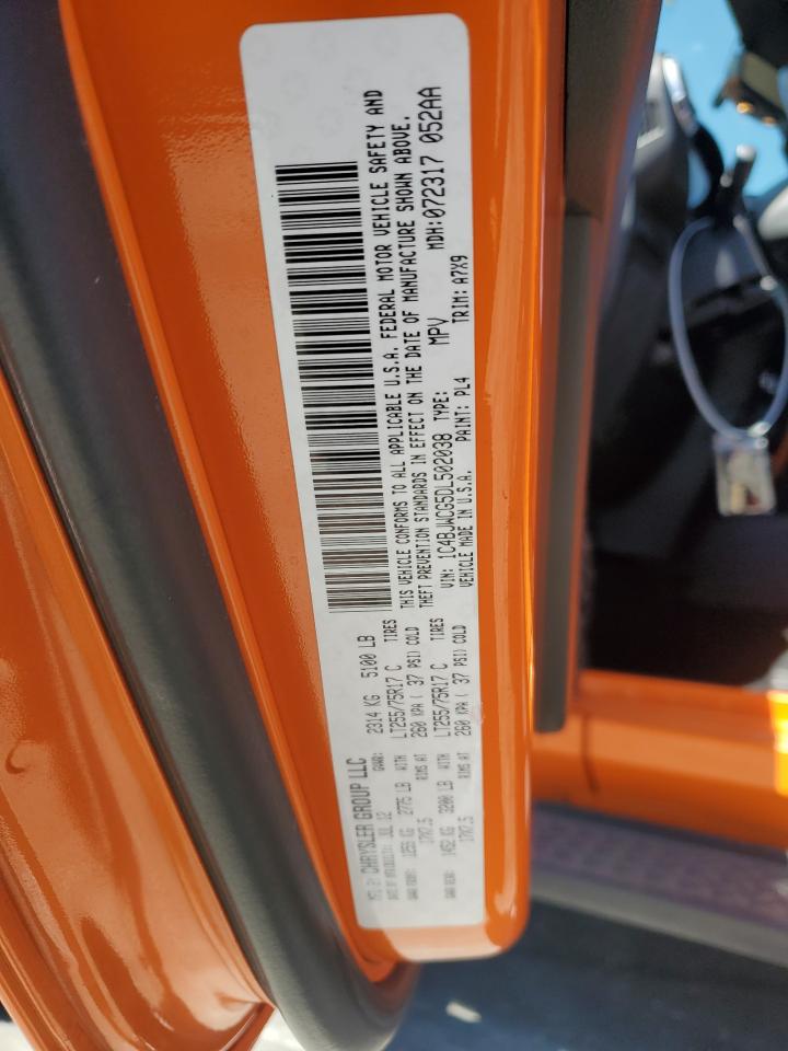 2013 Jeep Wrangler Rubicon VIN: 1C4BJWCG5DL502038 Lot: 64360255
