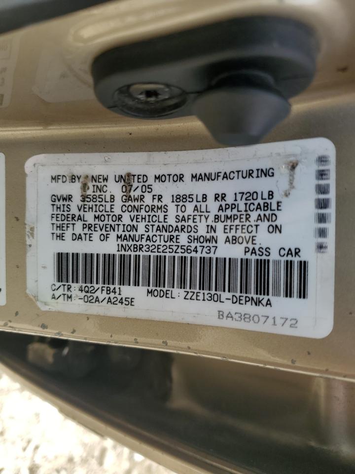1nxbr32e25z564737 1NXBR32E25Z564737 2005 Toyota Corolla Ce