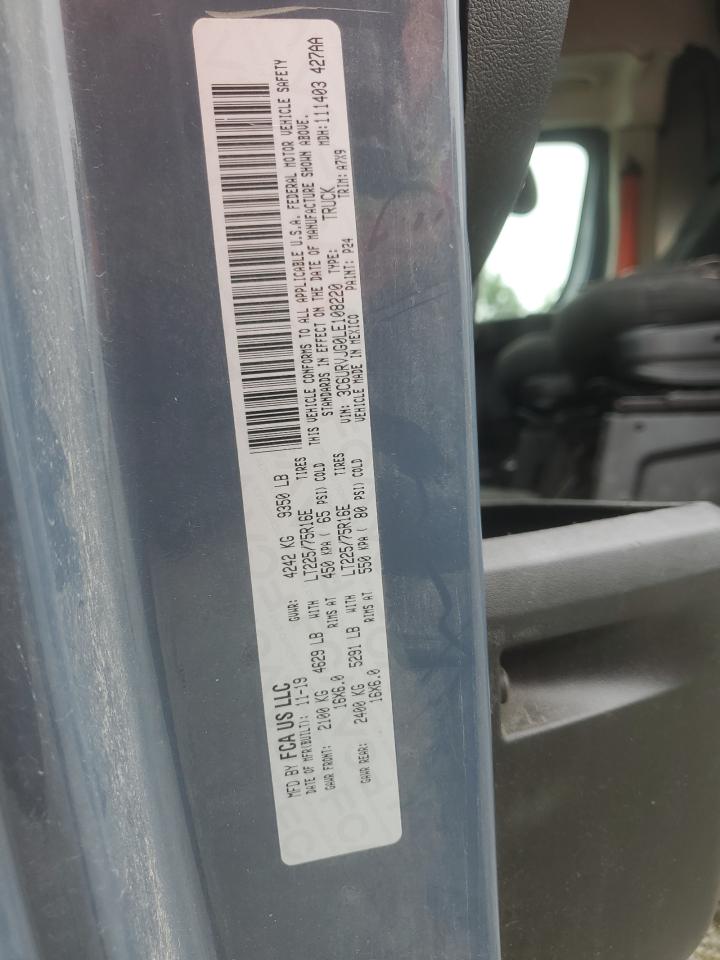 2020 Ram Promaster 3500 3500 High VIN: 3C6URVJG0LE108220 Lot: 63987865