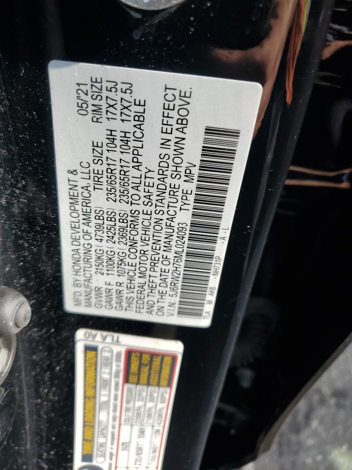 2021 Honda Cr-V Se VIN: 5J6RW2H76ML024093 Lot: 63808125