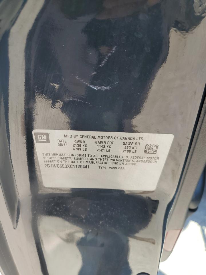 2012 Chevrolet Impala Ltz VIN: 2G1WC5E3XC1120441 Lot: 66490165