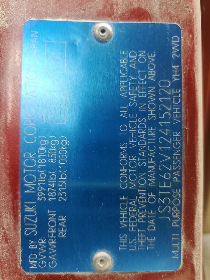js3te62v124152120 JS3TE62V124152120 2002 Suzuki Grand Vitara Jls Limited