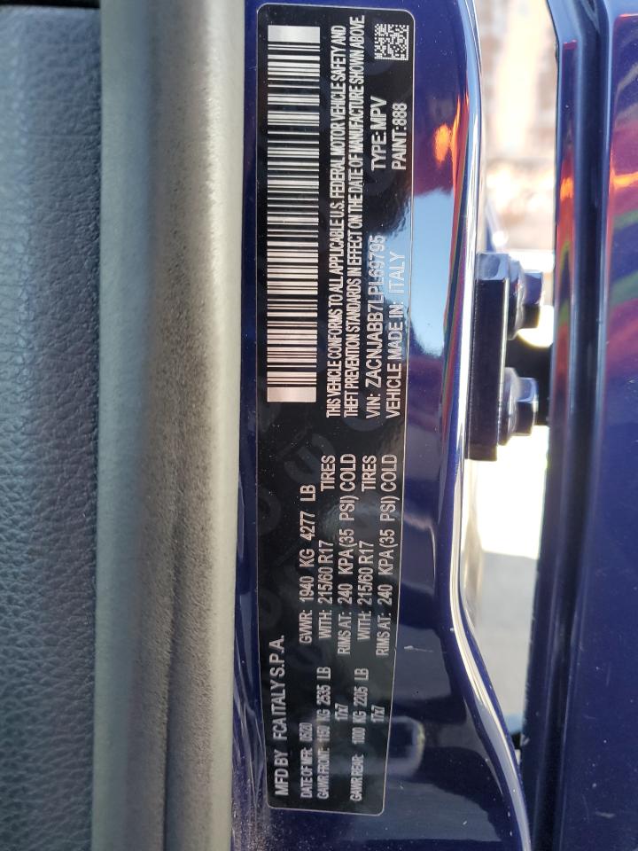 2020 Jeep Renegade Latitude VIN: ZACNJABB7LPL69795 Lot: 62684985