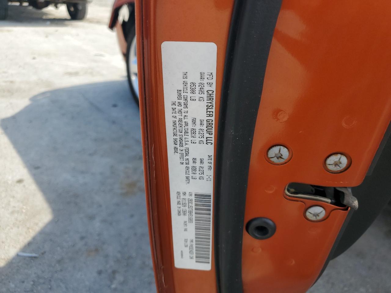 2011 Dodge Challenger R/T VIN: 2B3CJ5DT8BH516893 Lot: 65074485