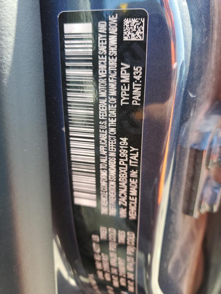 2020 Jeep Renegade Latitude VIN: ZACNJABBXLPL99194 Lot: 65694555