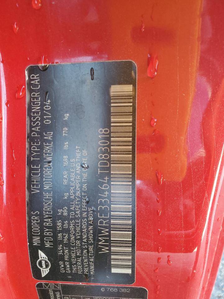WMWRE33464TD83018 2004 Mini Cooper S