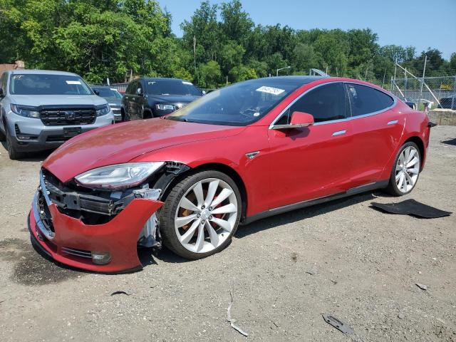 Hatchbacks TESLA MODEL S 2014 Red