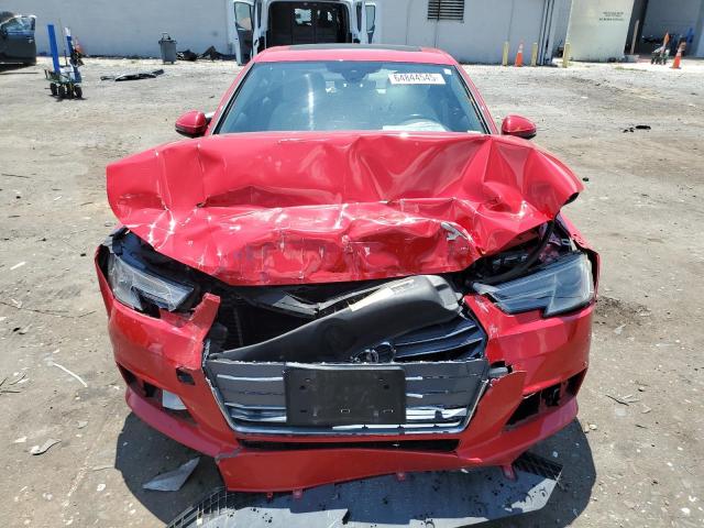 Sedans AUDI A4 2017 Czerwony