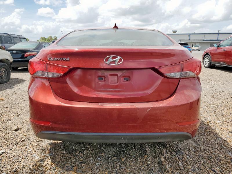 Sedans HYUNDAI ELANTRA 2016 Red
