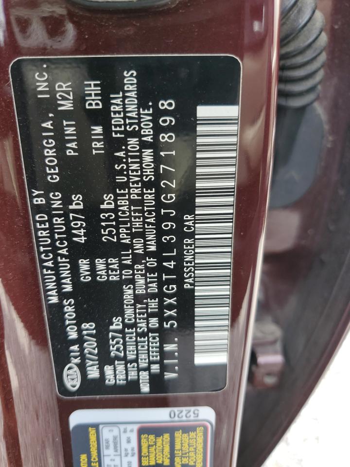 2018 Kia Optima Lx VIN: 5XXGT4L39JG271898 Lot: 64193335