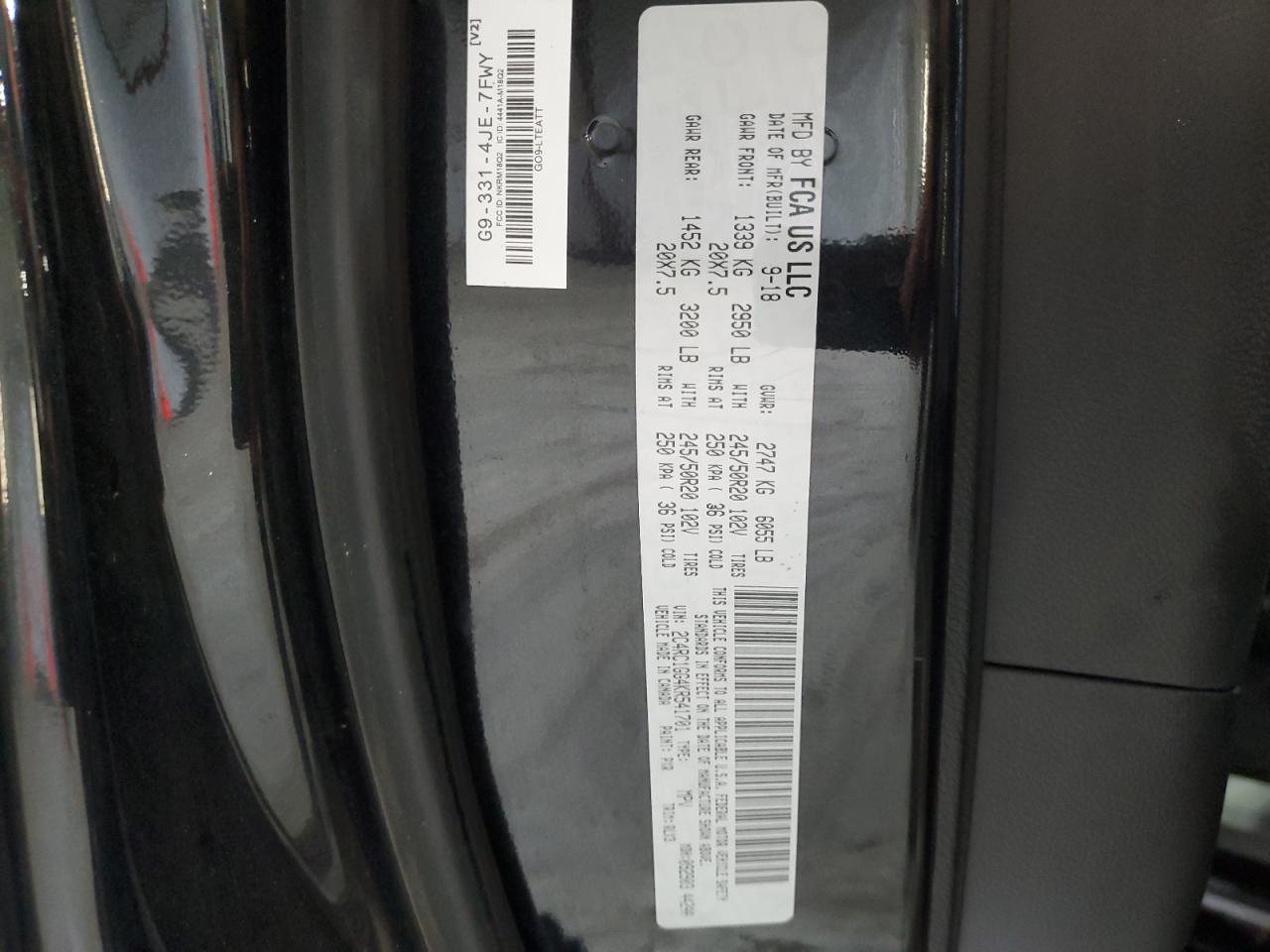 2019 Chrysler Pacifica Limited VIN: 2C4RC1GG4KR541701 Lot: 62858505