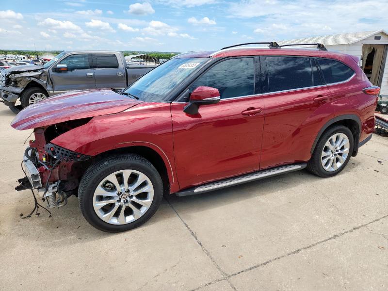  TOYOTA HIGHLANDER 2022 Czerwony