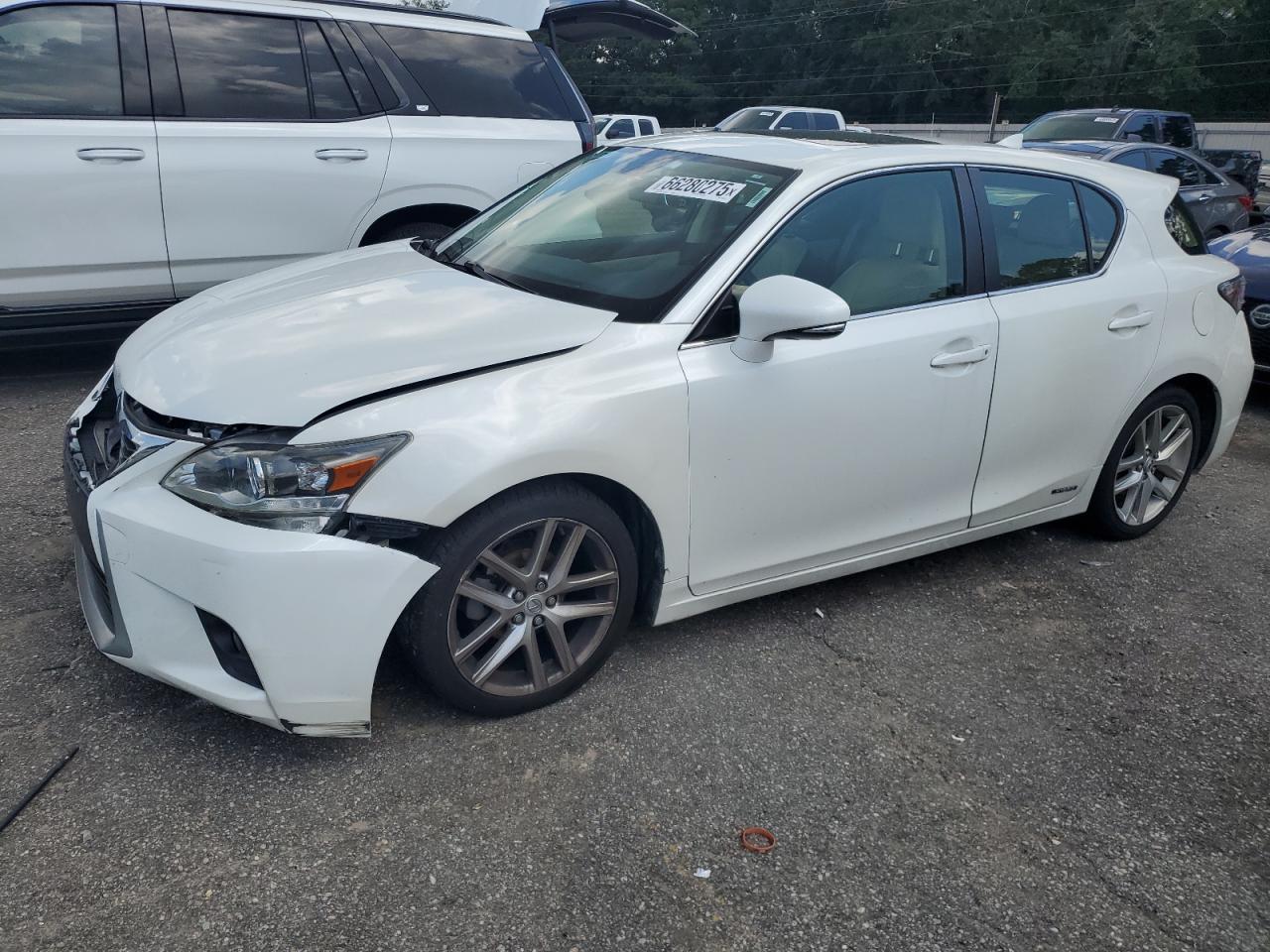 2014 Lexus Ct 200 white null hybrid JTHKD5BH2E2175521 photo #1