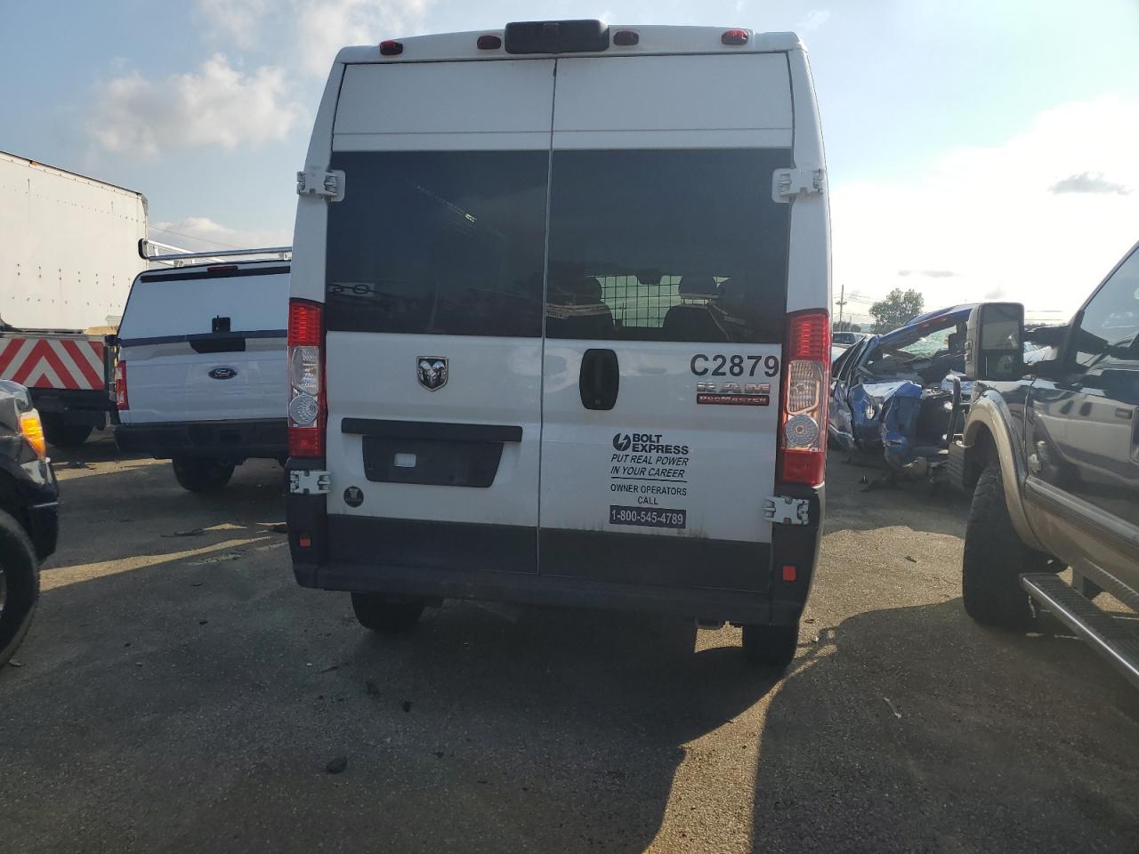 2021 Ram Promaster 2500 2500 High VIN: 3C6LRVDG8ME527988 Lot: 66448235