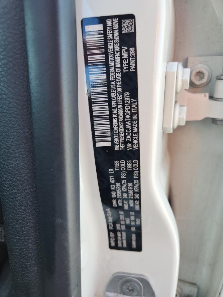 2016 Jeep Renegade Sport VIN: ZACCJAAT4GPD12979 Lot: 64446005