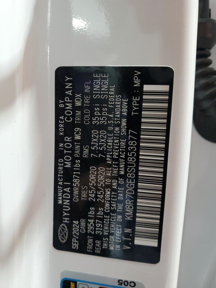 2025 Hyundai Palisade Calligraphy VIN: KM8R7DGE8SU853877 Lot: 64552515
