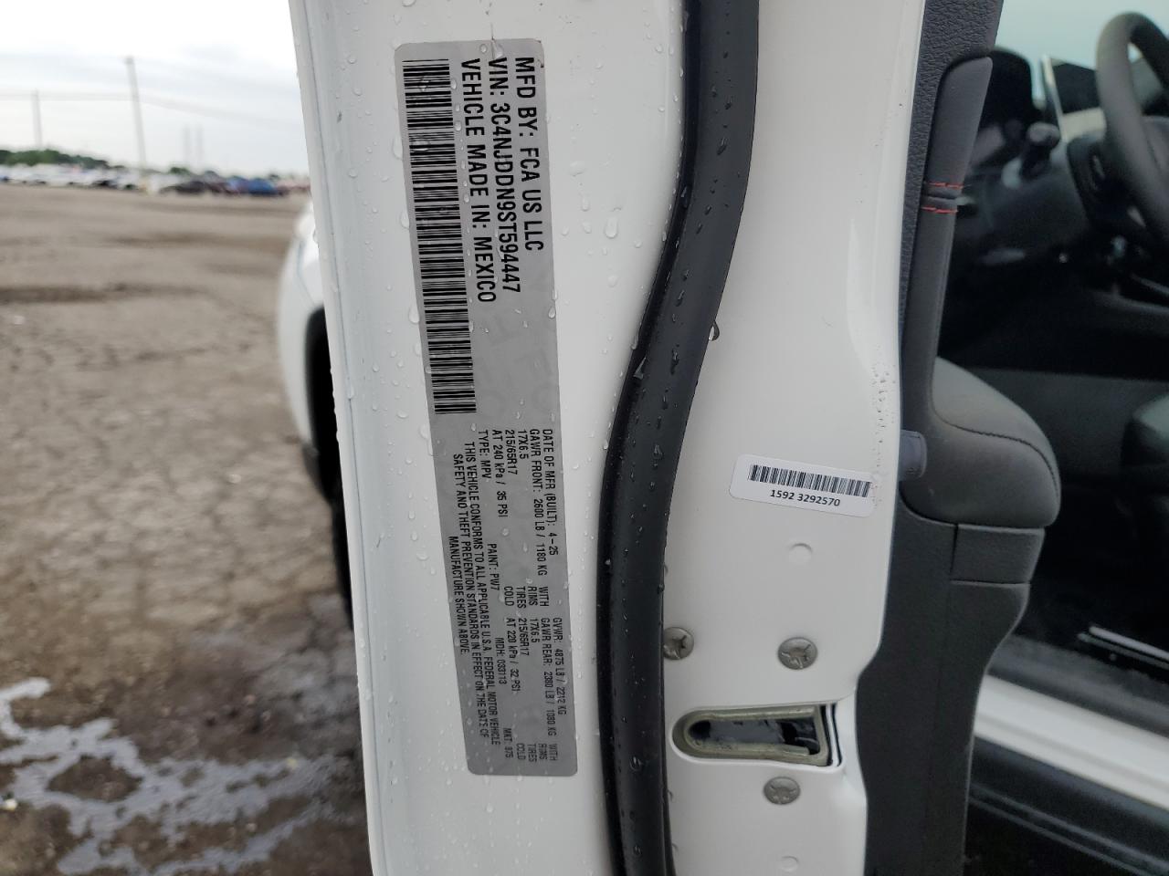 2025 Jeep Compass Trailhawk VIN: 3C4NJDDN9ST594447 Lot: 64217785