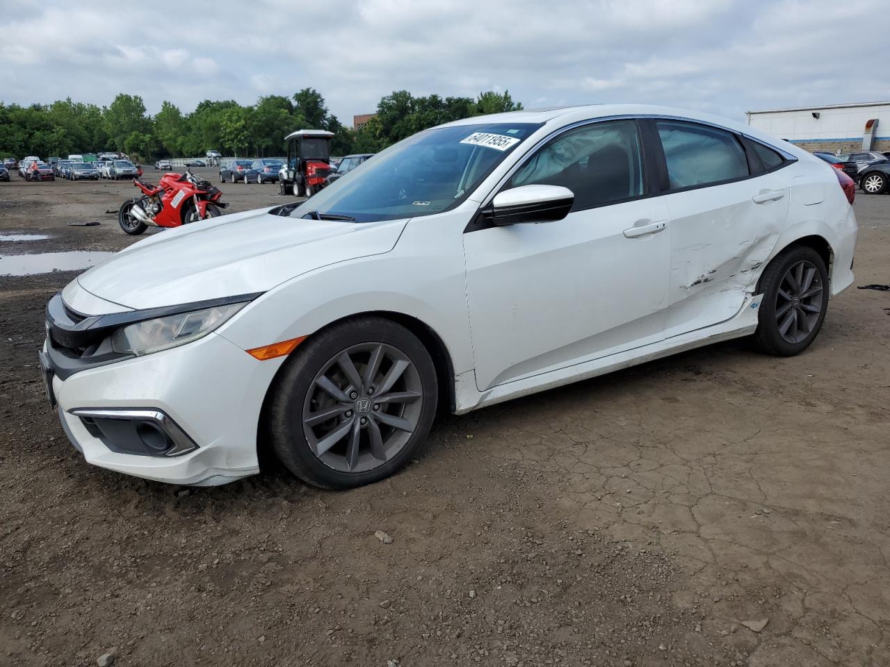 2019 Honda Civic Ex white null gas 19XFC1F30KE204834 photo #1