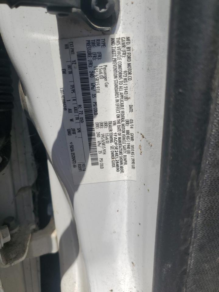 2014 Ford Focus S VIN: 1FADP3E24EL284690 Lot: 63155735