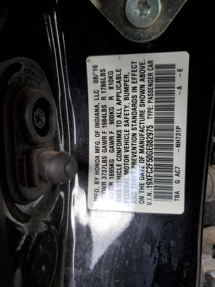 2016 Honda Civic Lx VIN: 19XFC2F50GE082975 Lot: 65152965