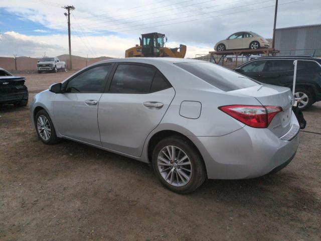  TOYOTA COROLLA 2015 Srebrny