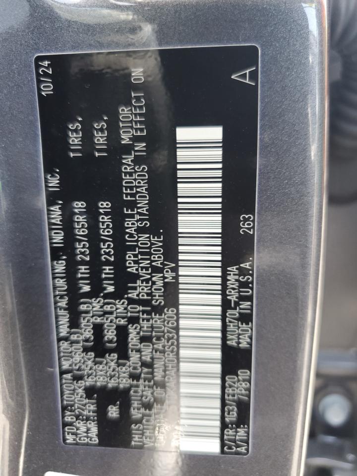 2024 Toyota Highlander Hybrid Xle VIN: 5TDKARAH0RS537606 Lot: 66953045