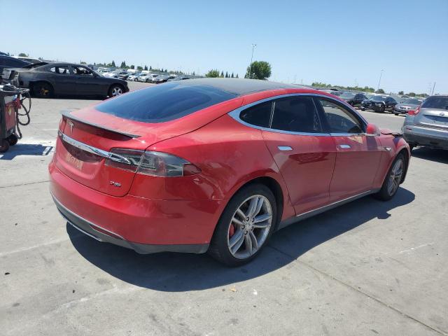 Hatchbacks TESLA MODEL S 2014 Czerwony