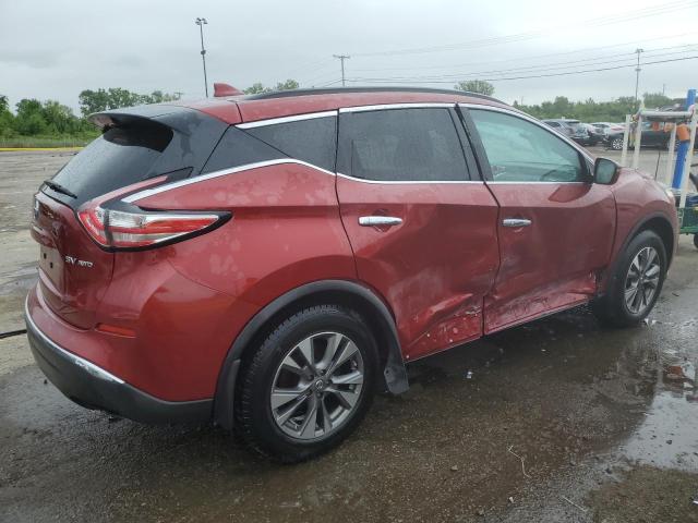  NISSAN MURANO 2017 Czerwony