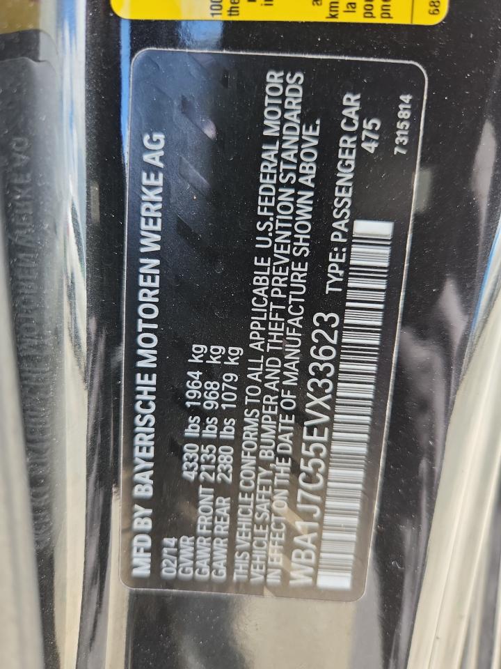 2014 BMW M235I VIN: WBA1J7C55EVX33623 Lot: 62932625